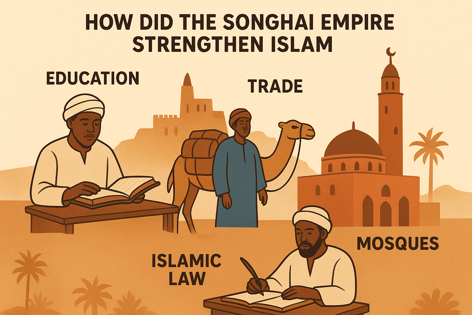 How Did the Songhai Empire Strengthen Islam