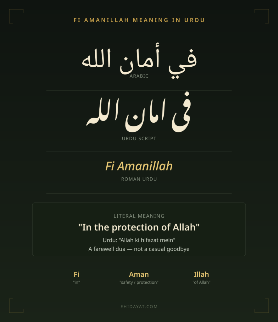 Fi Amanillah Meaning in Urdu: Script, Reply & Pronunciation